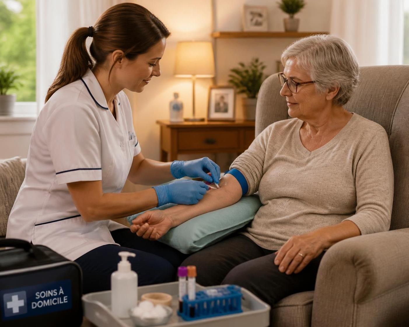 découvrez comment se déroule une prise de sang à domicile avec une infirmière qualifiée, pour un prélèvement simple, rapide et confortable chez vous.
