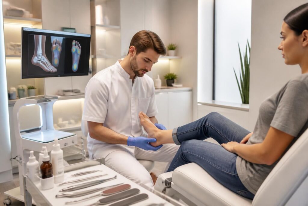 découvrez la définition du podologue et tout ce qu'il faut savoir sur ce professionnel de santé spécialisé dans les soins des pieds.