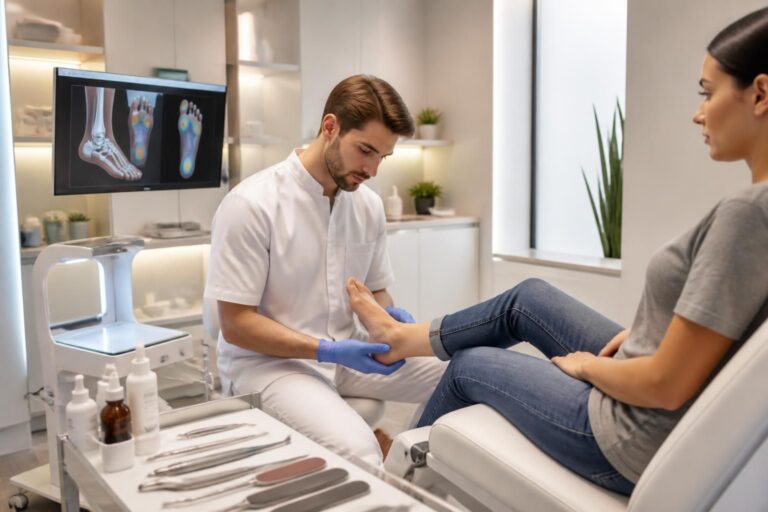découvrez la définition du podologue et tout ce qu'il faut savoir sur ce professionnel de santé spécialisé dans les soins des pieds.