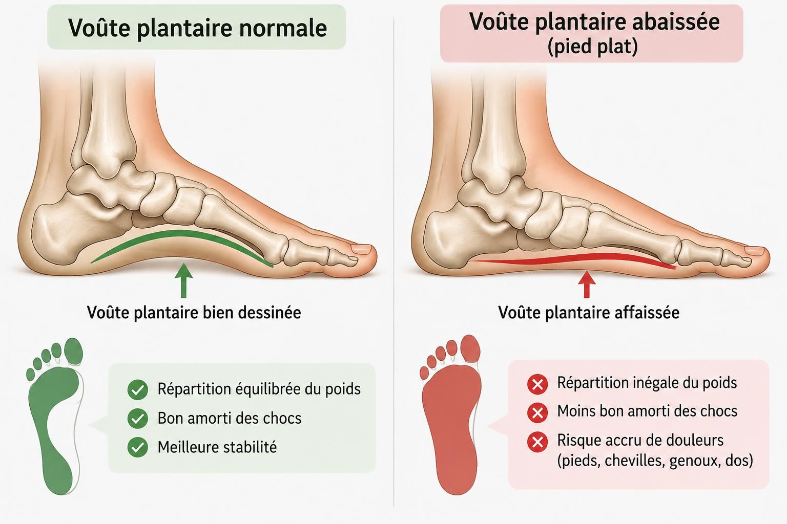 découvrez les causes et symptômes du pied plat, ainsi que les solutions pour soulager l’inconfort et mieux vivre au quotidien.