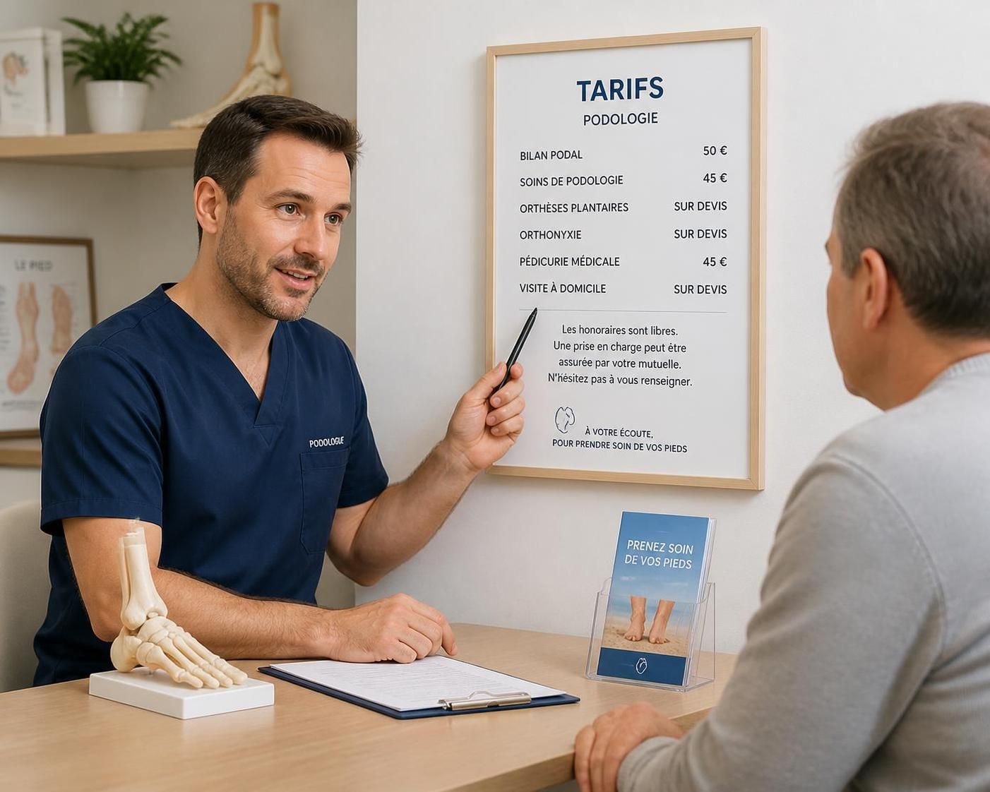 découvrez le prix d'une consultation chez un podologue en 2026 et les facteurs qui influencent ce tarif pour mieux préparer votre visite médicale.